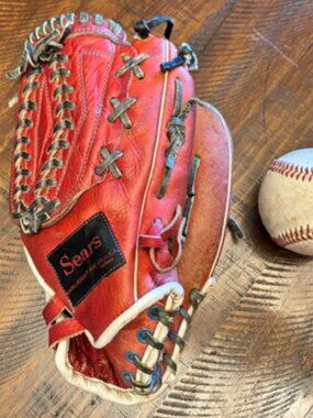 Vintage 1960s Sears 1642 Hex-Action 11" Baseball Glove RHT